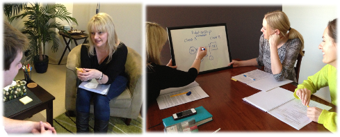 Counsellor Tracey Leigh at work