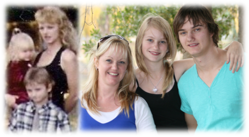 Counsellor Tracey Leigh with her children